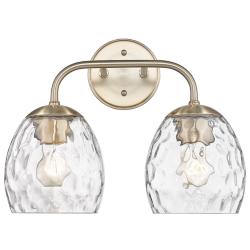 Millennium Lighting Gallos 2 Light Vanity Fixture in Modern Gold