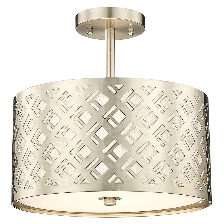 Image 5 Millennium Lighting Gracelan 2 Light Semi-Flush Mount in Modern Gold more views