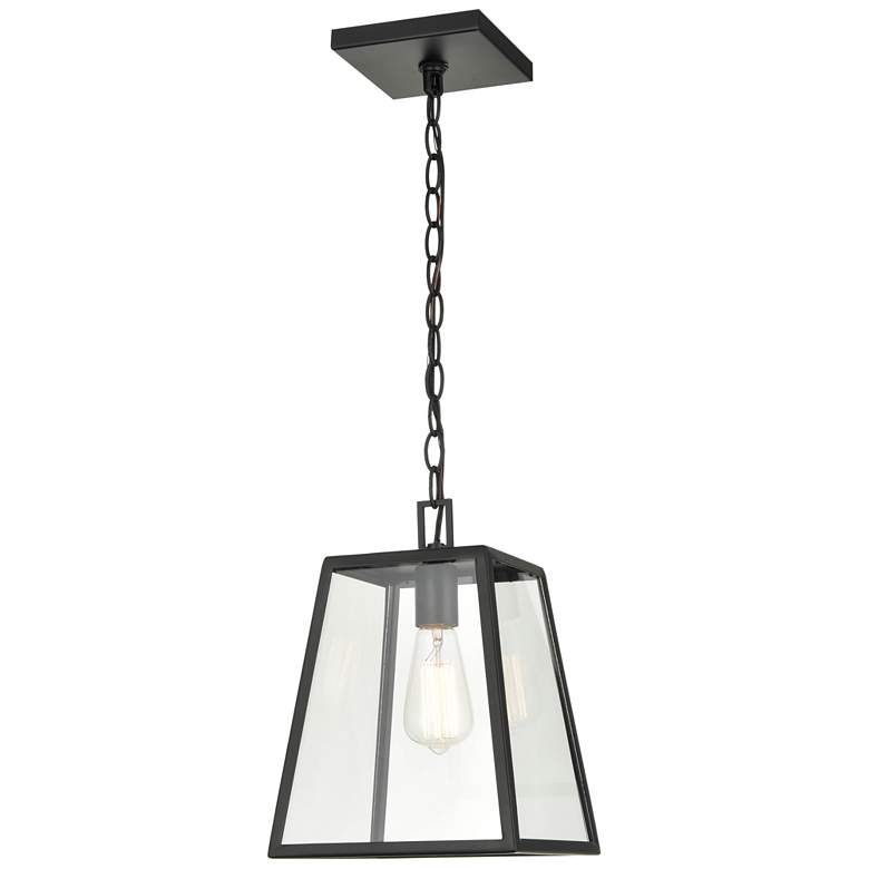 Image 1 Millennium Lighting Grant 1 Light Outdoor Hanging Lantern Powder Coat Black