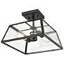 1_Millennium Lighting Grant 2 Light Outdoor Flush Mount Powder Coat Black