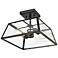 Millennium Lighting Grant 2 Light Outdoor Flush Mount Powder Coat Black