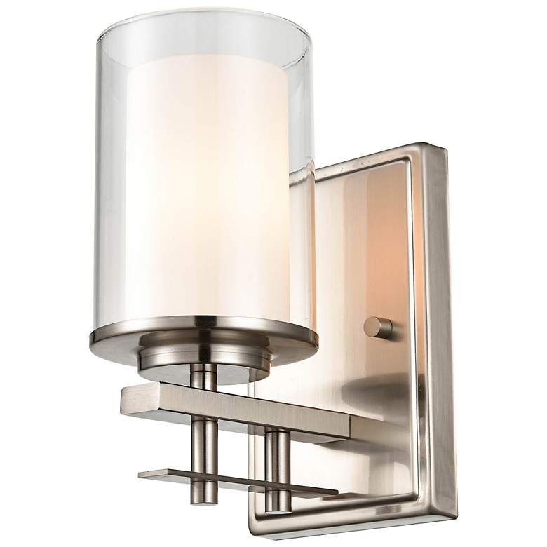 Image 3 Millennium Lighting Huderson 1 Light Wall Sconce in Brushed Nickel more views