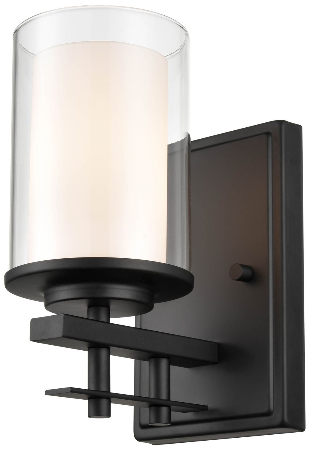 Image 2 Millennium Lighting Huderson 1 Light Wall Sconce in Matte Black more views