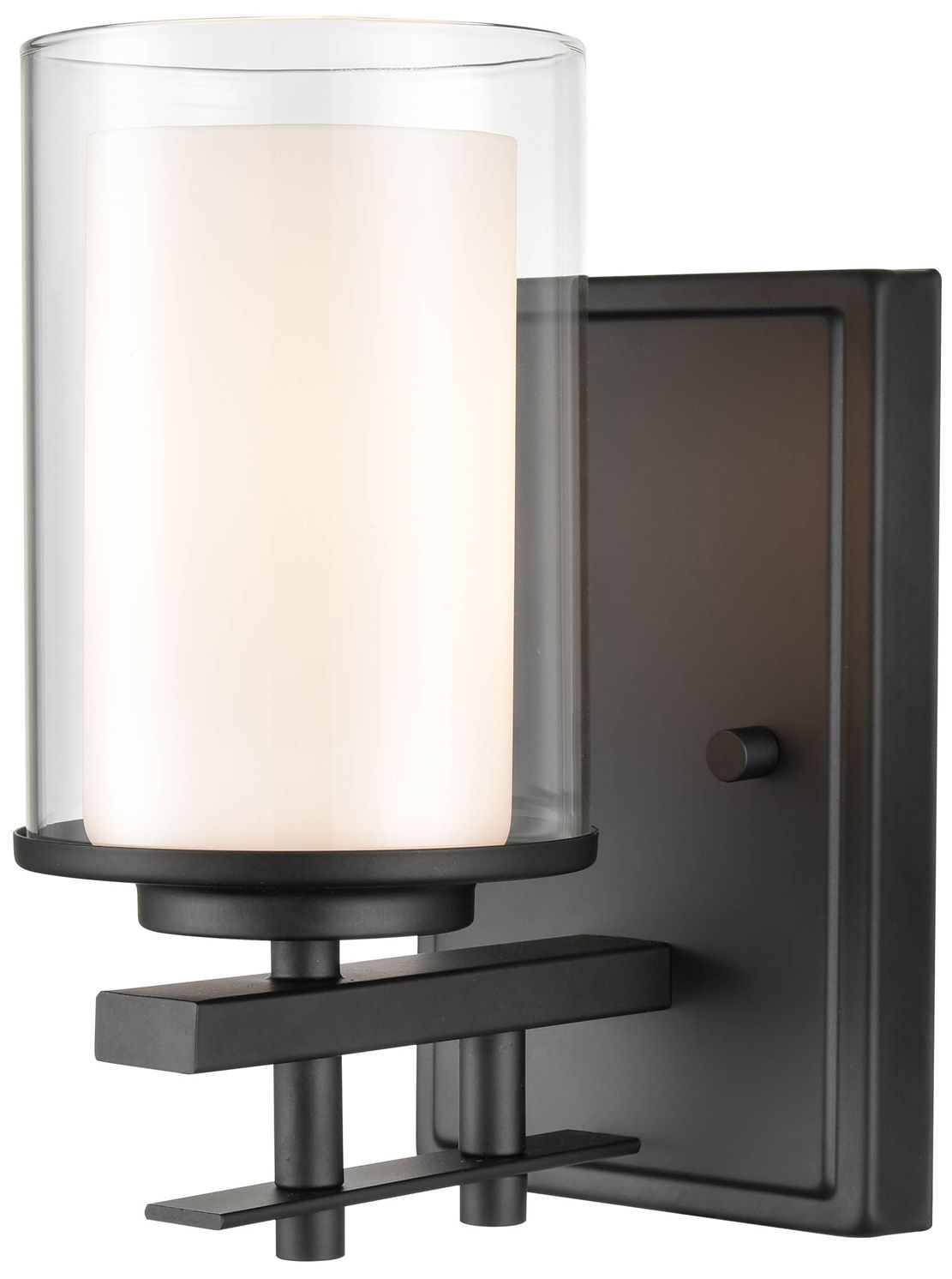 Image 3 Millennium Lighting Huderson 1 Light Wall Sconce in Matte Black more views