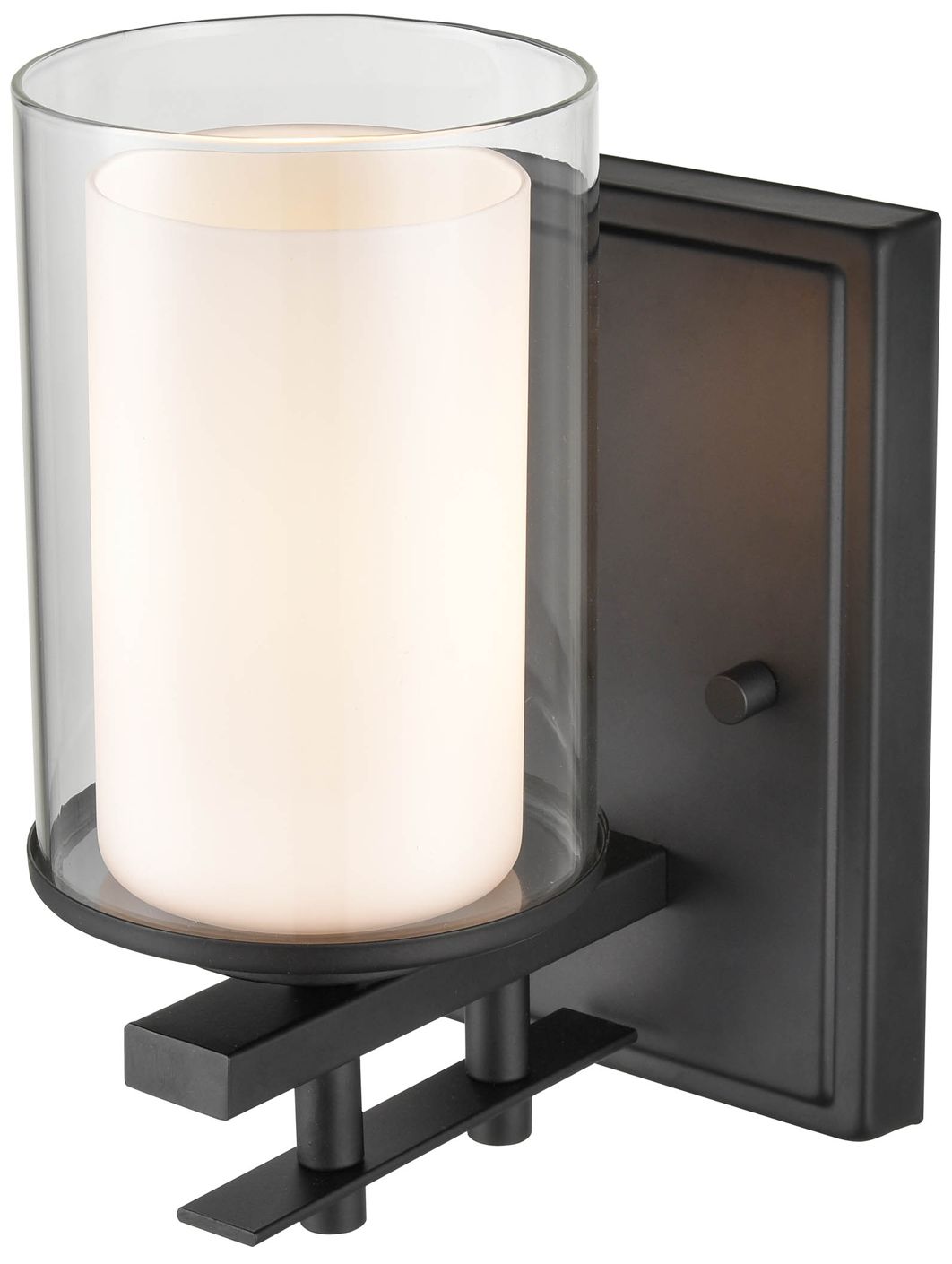 Image 4 Millennium Lighting Huderson 1 Light Wall Sconce in Matte Black more views