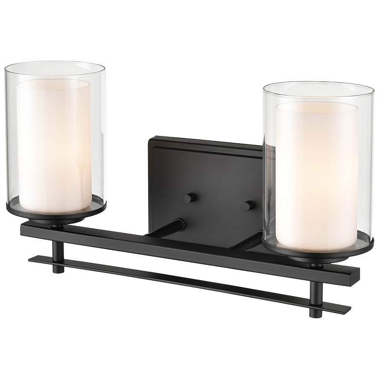 Image 4 Millennium Lighting Huderson 16" 2-Light Clear Glass Bath Vanity Light more views