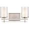 Millennium Lighting Huderson 16"W 2-Light Brushed Nickel Bath Light