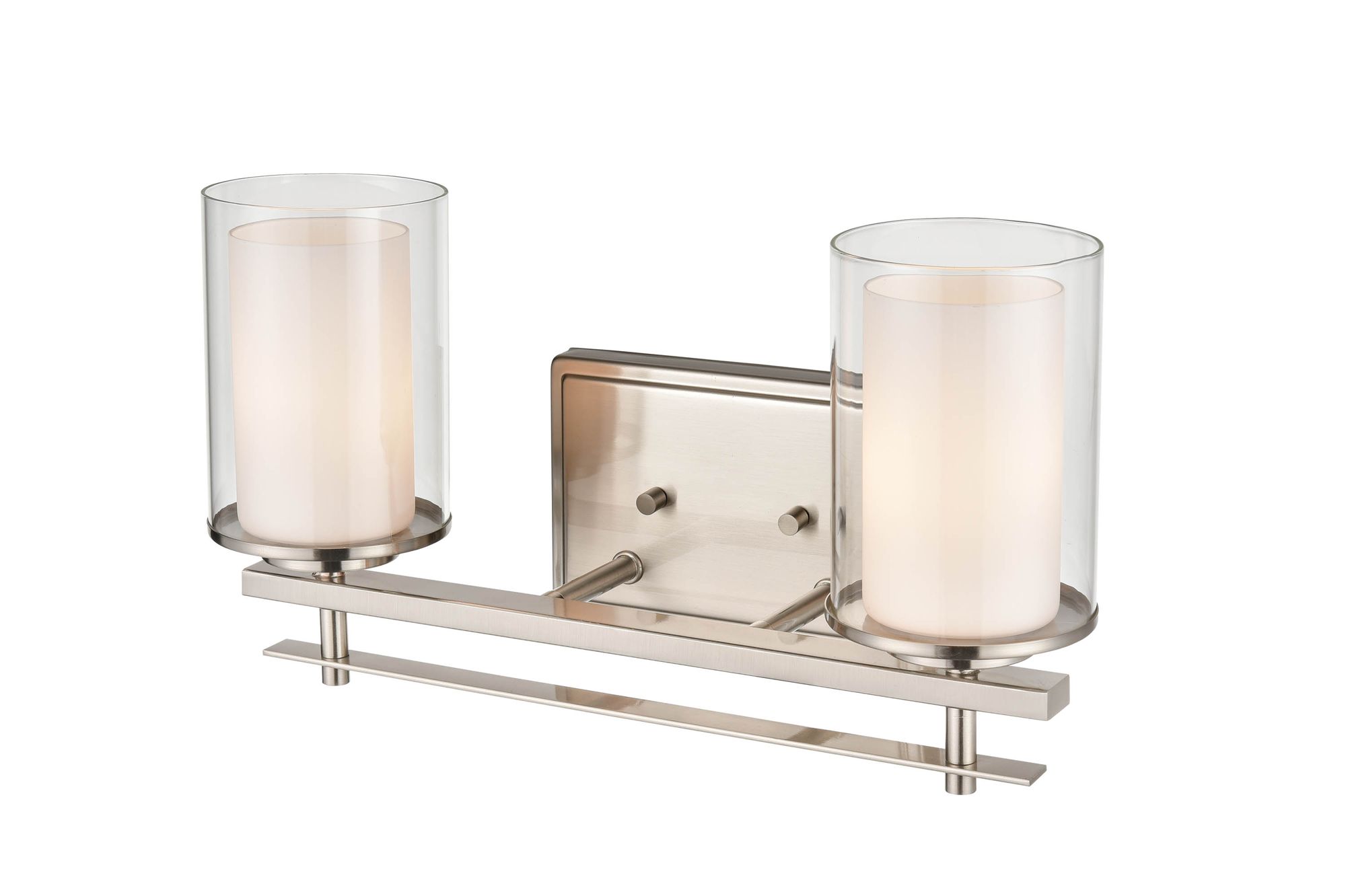 Image 2 Millennium Lighting Huderson 2 Light Vanity Fixture in Brushed Nickel more views