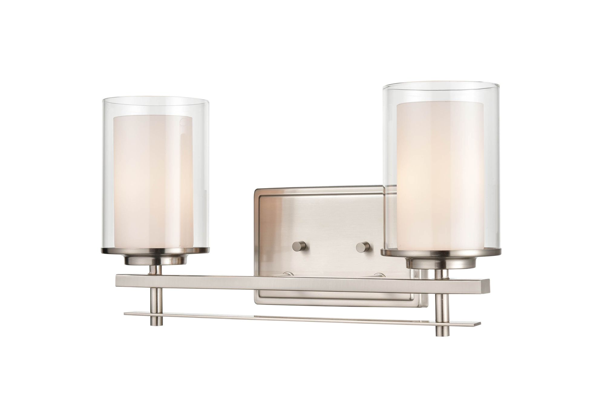Image 4 Millennium Lighting Huderson 2 Light Vanity Fixture in Brushed Nickel more views