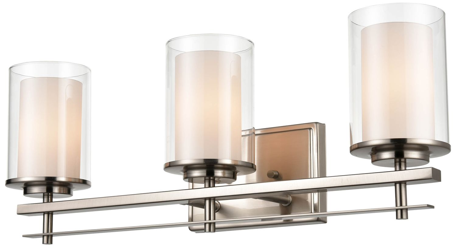 Image 3 Millennium Lighting Huderson 3 Light Vanity Fixture in Brushed Nickel more views