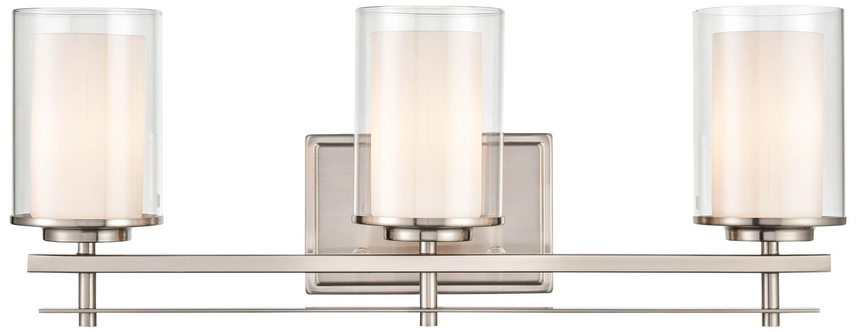 Image 4 Millennium Lighting Huderson 3 Light Vanity Fixture in Brushed Nickel more views