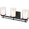 Millennium Lighting Huderson 3 Light Vanity Fixture in Matte Black