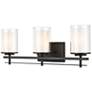 2_Millennium Lighting Huderson 3 Light Vanity Fixture in Matte Black more views