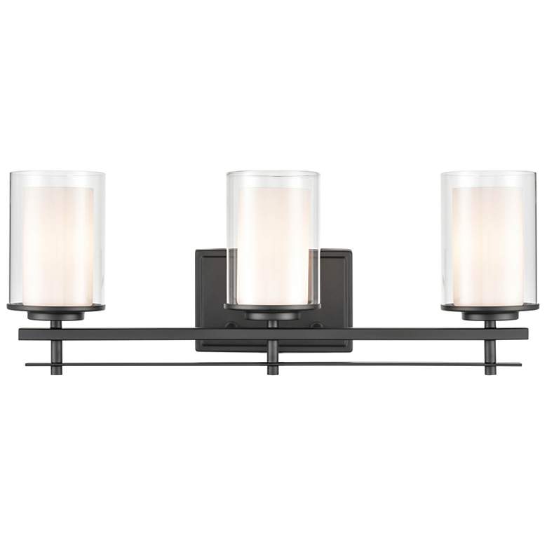 Image 4 Millennium Lighting Huderson 3 Light Vanity Fixture in Matte Black more views