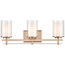 Millennium Lighting Huderson 3 Light Vanity Fixture in Modern Gold