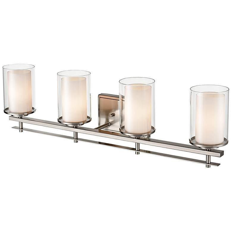 Image 4 Millennium Lighting Huderson 4 Light Vanity Fixture in Brushed Nickel more views