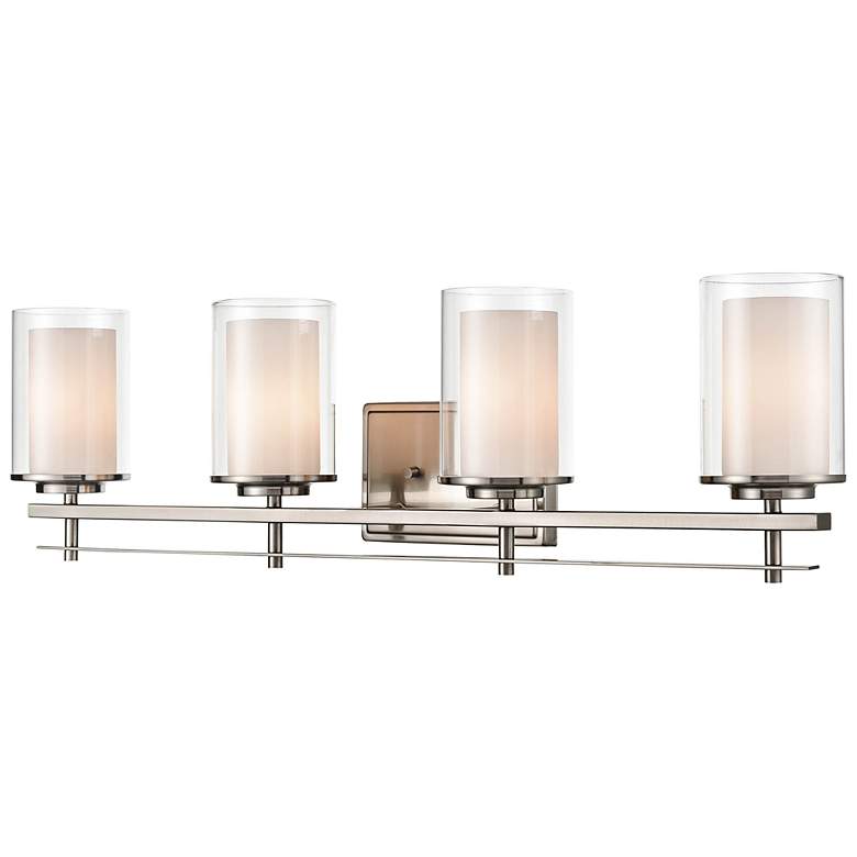Image 6 Millennium Lighting Huderson 4 Light Vanity Fixture in Brushed Nickel more views