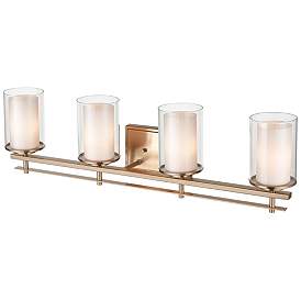 Image1 of Millennium Lighting Huderson 4 Light Vanity Fixture in Modern Gold