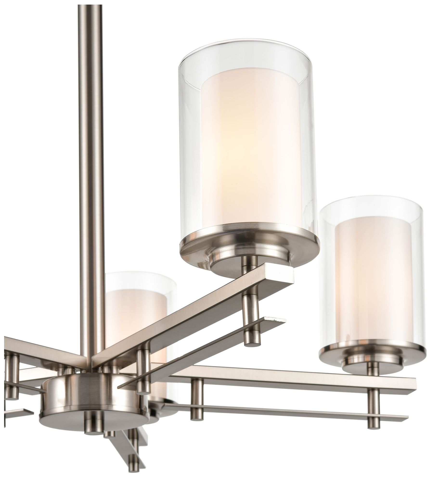 Image 5 Millennium Lighting Huderson 5 Light Chandelier Fixture in Brushed Nickel more views