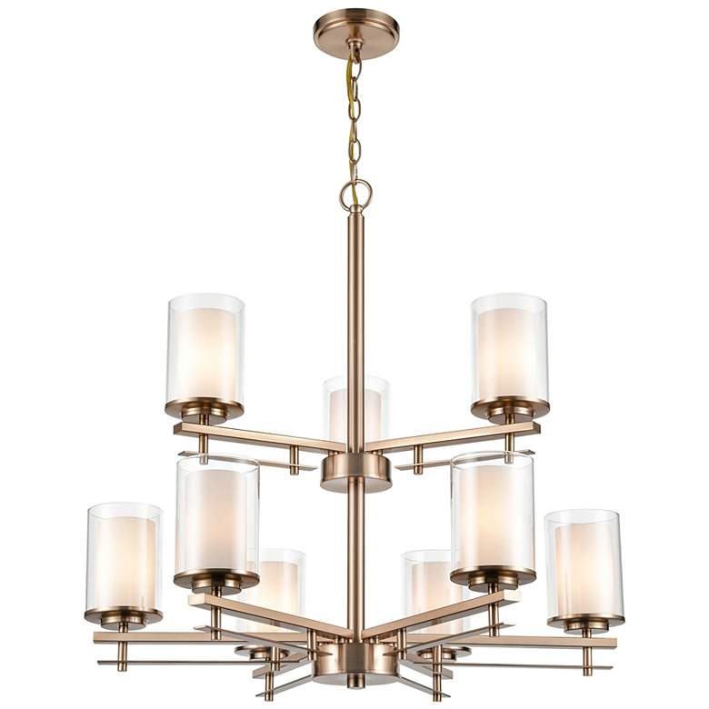 Image 4 Millennium Lighting Huderson 9 Light Chandelier Fixture in Modern Gold more views