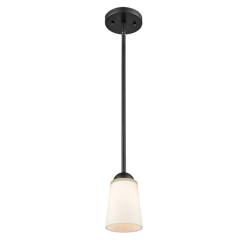 Image 3 Millennium Lighting Ivey Lake 1 Light Pendant Fixture in Matte Black more views
