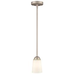 Millennium Lighting Ivey Lake 1 Light Pendant Fixture in Satin Nickel