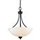 Millennium Lighting Ivey Lake 2 Light 20" Pendant Fixture Black