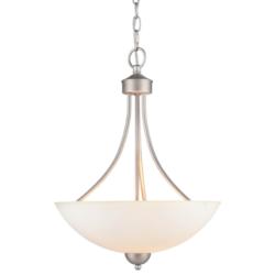 Millennium Lighting Ivey Lake 2 Light 20" Pendant Fixture Satin Nickel