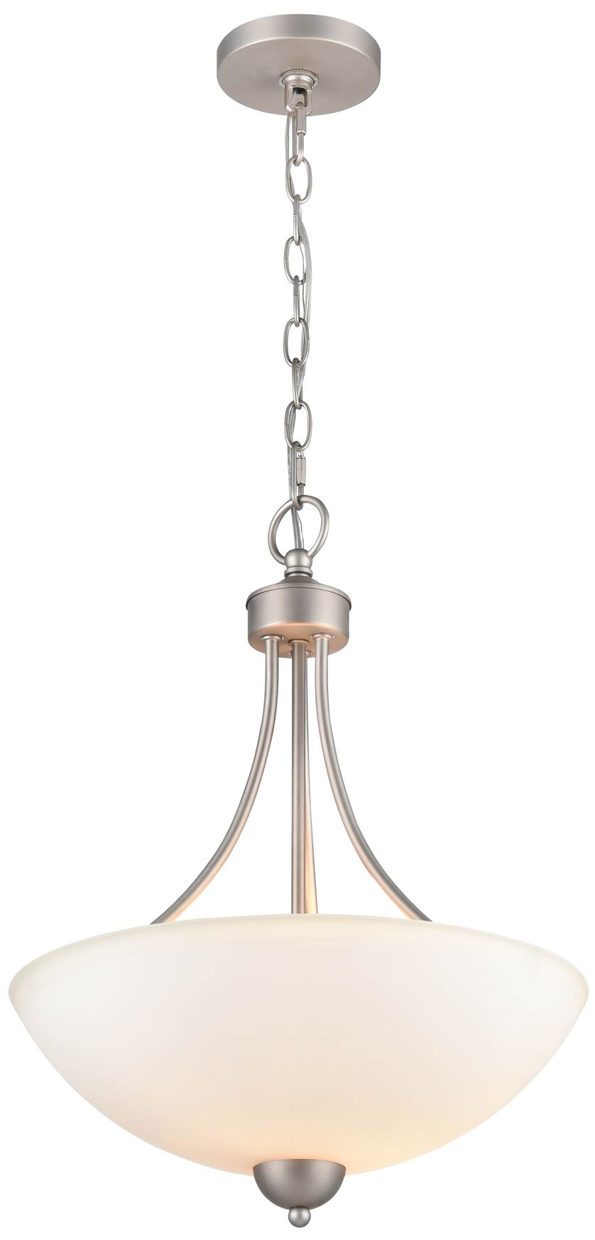 Image 3 Millennium Lighting Ivey Lake 2 Light 20" Pendant Fixture Satin Nickel more views