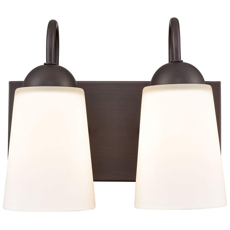 Image 1 Millennium Lighting Ivey Lake 2 Light Vanity Fixture in Rubbed Bronze