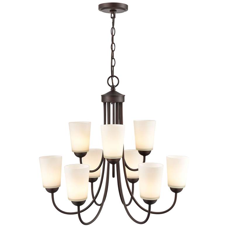 Image 2 Millennium Lighting Ivey Lake 25 1/4" Wide 9-Light Tiered Chandelier