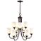 Millennium Lighting Ivey Lake 25 1/4" Wide 9-Light Tiered Chandelier