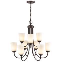 Millennium Lighting Ivey Lake 25 1/4" Wide 9-Light Tiered Chandelier