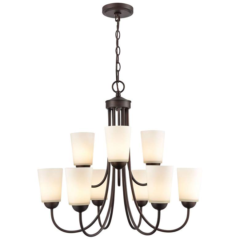 Image 3 Millennium Lighting Ivey Lake 25 1/4" Wide 9-Light Tiered Chandelier more views