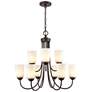 3_Millennium Lighting Ivey Lake 25 1/4" Wide 9-Light Tiered Chandelier more views