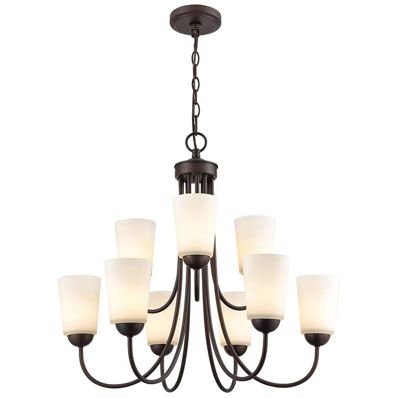 Image 4 Millennium Lighting Ivey Lake 25 1/4" Wide 9-Light Tiered Chandelier more views