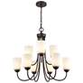 4_Millennium Lighting Ivey Lake 25 1/4" Wide 9-Light Tiered Chandelier more views