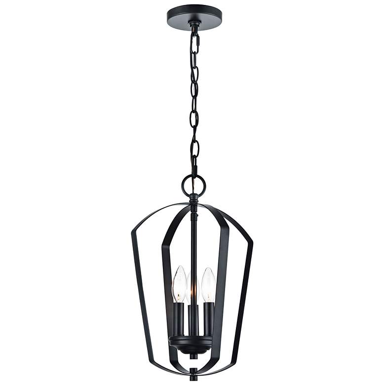 Image 4 Millennium Lighting Ivey Lake 3 Light 17" Pendant Fixture in Matte Bla more views