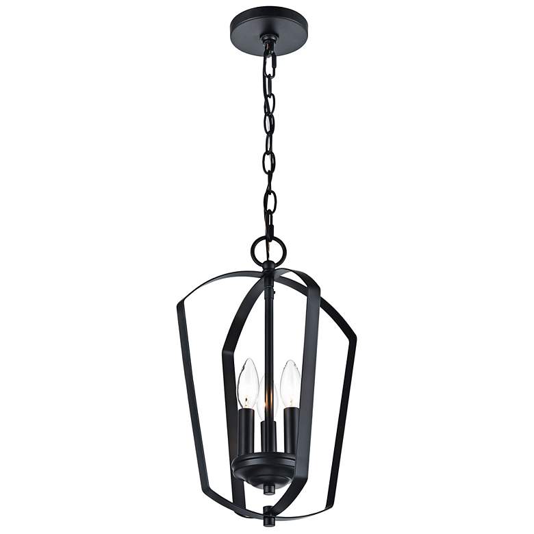 Image 5 Millennium Lighting Ivey Lake 3 Light 17" Pendant Fixture in Matte Bla more views