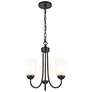 2_Millennium Lighting Ivey Lake 3 Light Chandelier Fixture in Matte Black more views