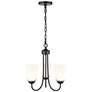 3_Millennium Lighting Ivey Lake 3 Light Chandelier Fixture in Matte Black more views