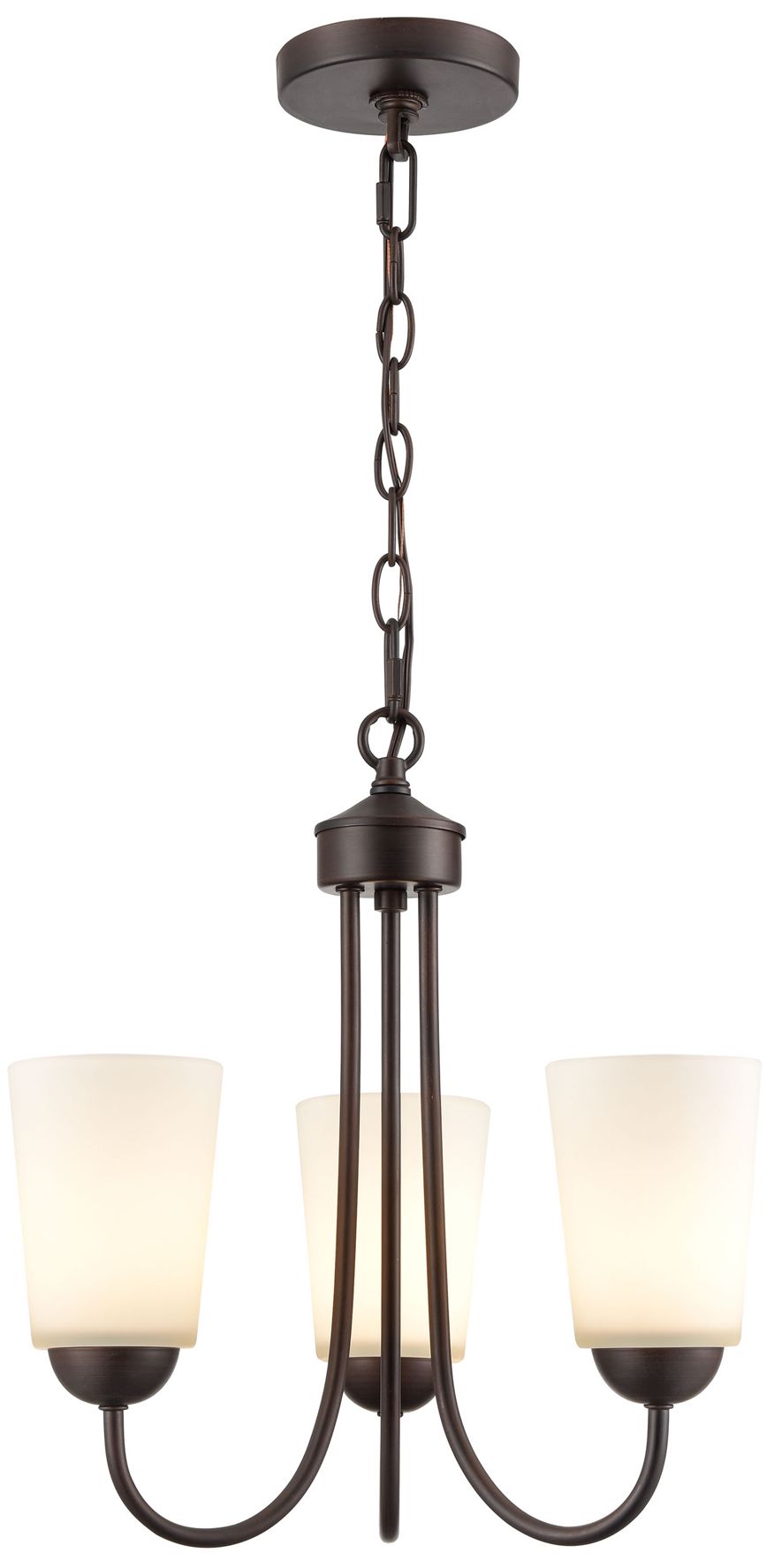 Millennium Lighting Ivey Lake 3 Light Chandelier in Rubbed Bronze
