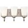 Millennium Lighting Ivey Lake 3 Light Vanity Fixture in Satin Nickel