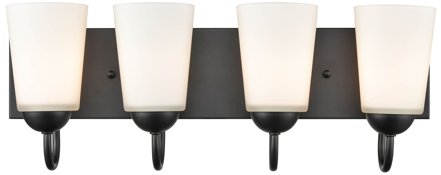 Image 4 Millennium Lighting Ivey Lake 4 Light Vanity Fixture in Matte Black more views