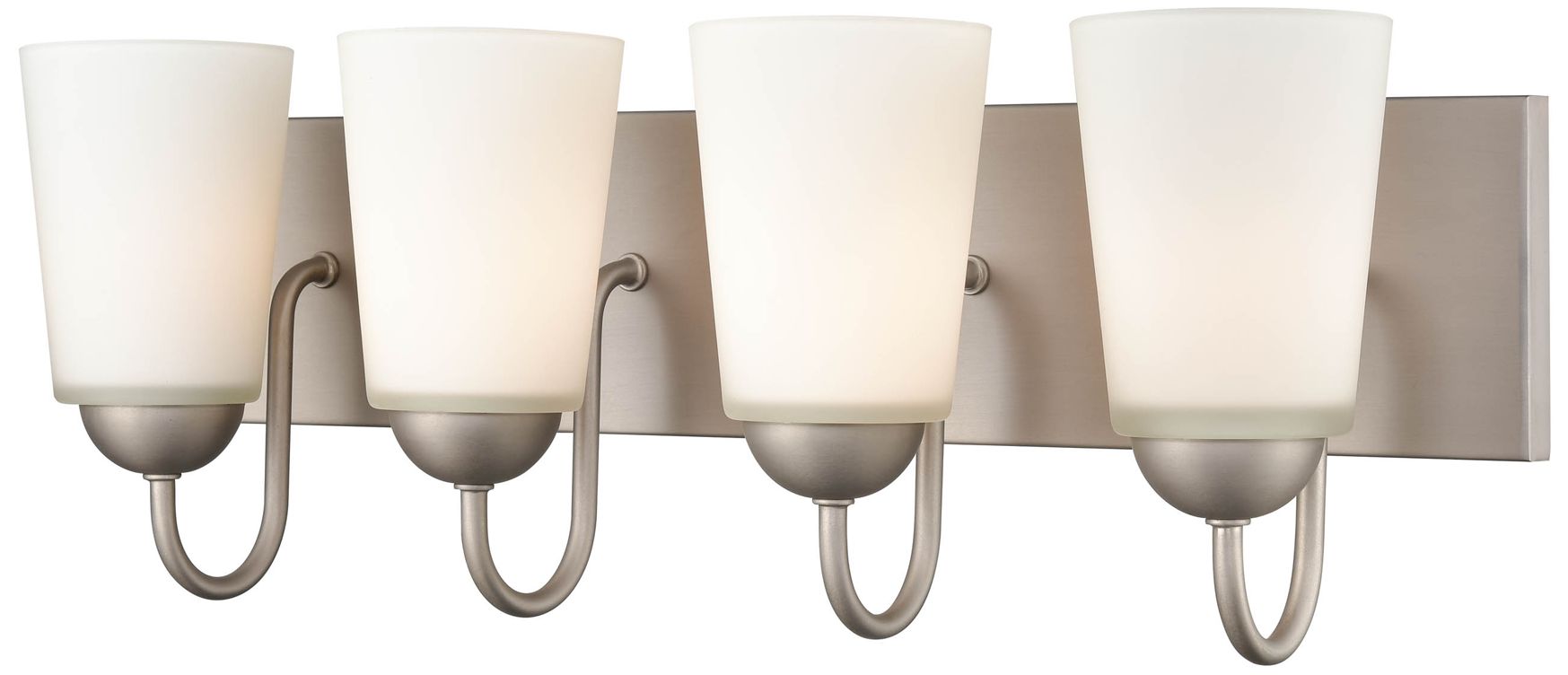 Image 2 Millennium Lighting Ivey Lake 4 Light Vanity Fixture in Satin Nickel more views