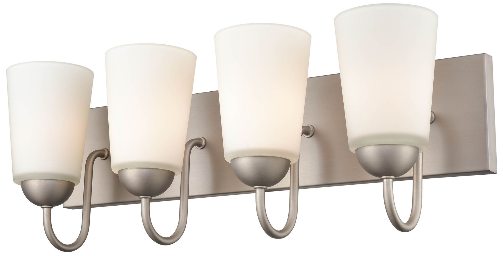 Image 3 Millennium Lighting Ivey Lake 4 Light Vanity Fixture in Satin Nickel more views