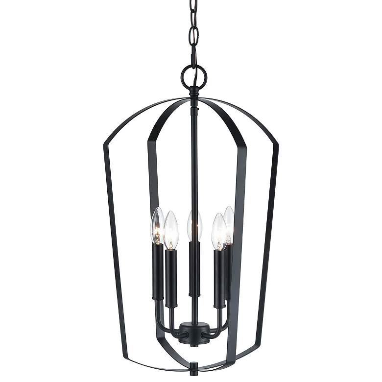 Millennium Lighting Ivey Lake 5 Light 8.5" Pendant Fixture in Matte Bl