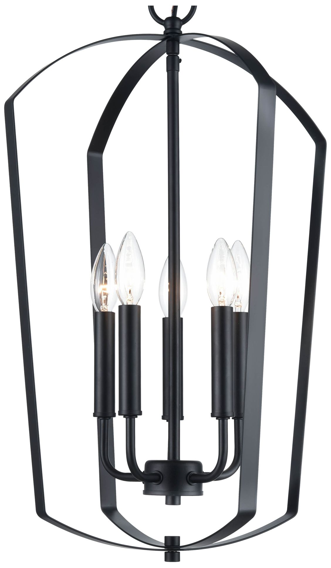 Image 5 Millennium Lighting Ivey Lake 5 Light 8.5" Pendant Fixture in Matte Bl more views