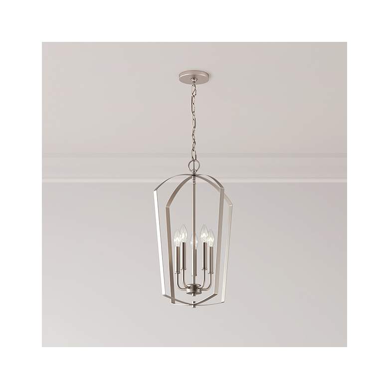 Image 1 Millennium Lighting Ivey Lake 5 Light 8.5" Pendant Fixture in Satin Ni