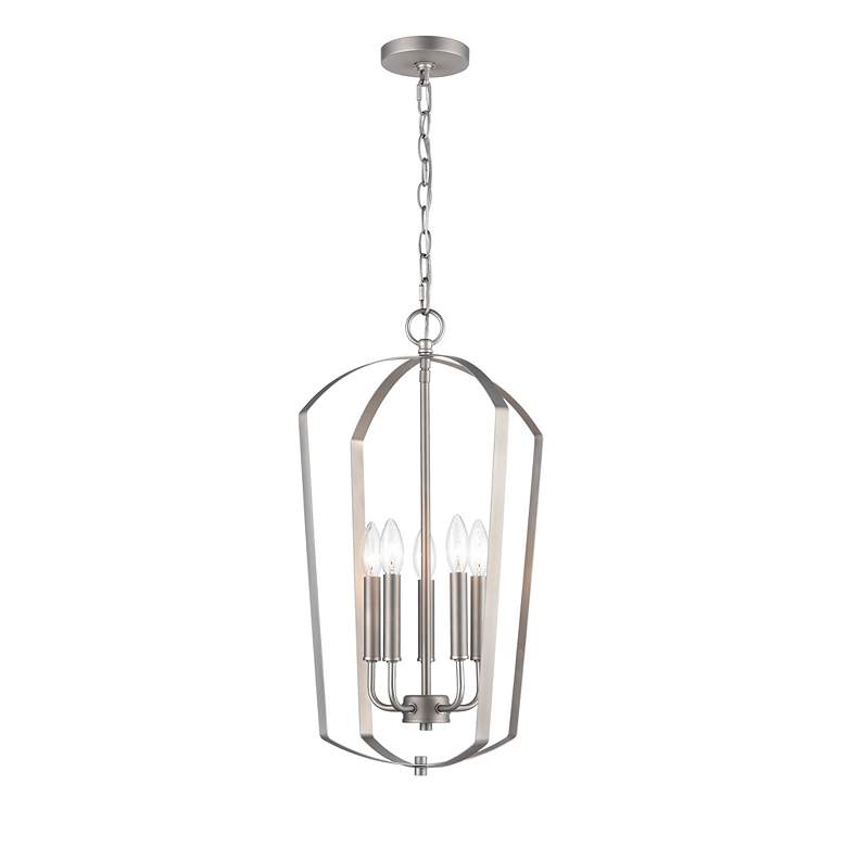Image 3 Millennium Lighting Ivey Lake 5 Light 8.5" Pendant Fixture in Satin Ni more views